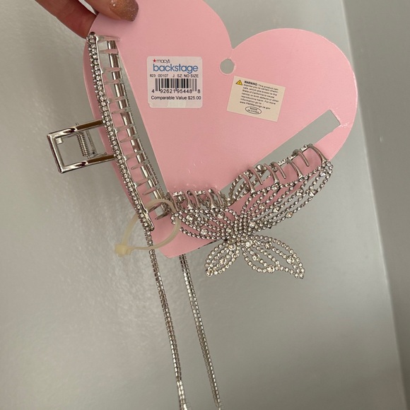 Rhinestone Gems Hair Claw Clip Set - Picture 2 of 7